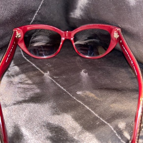 Red Kate Spade Cateye Sunglasses - Picture 5 of 6